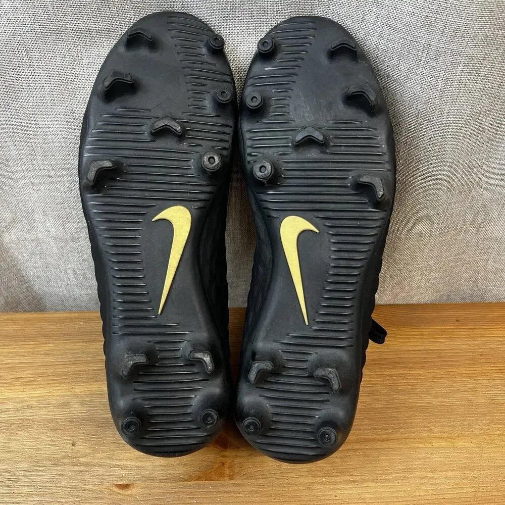 Nike Hypervenom Phantom 3 AJ4145-Size 7 Black Gold Good Condition